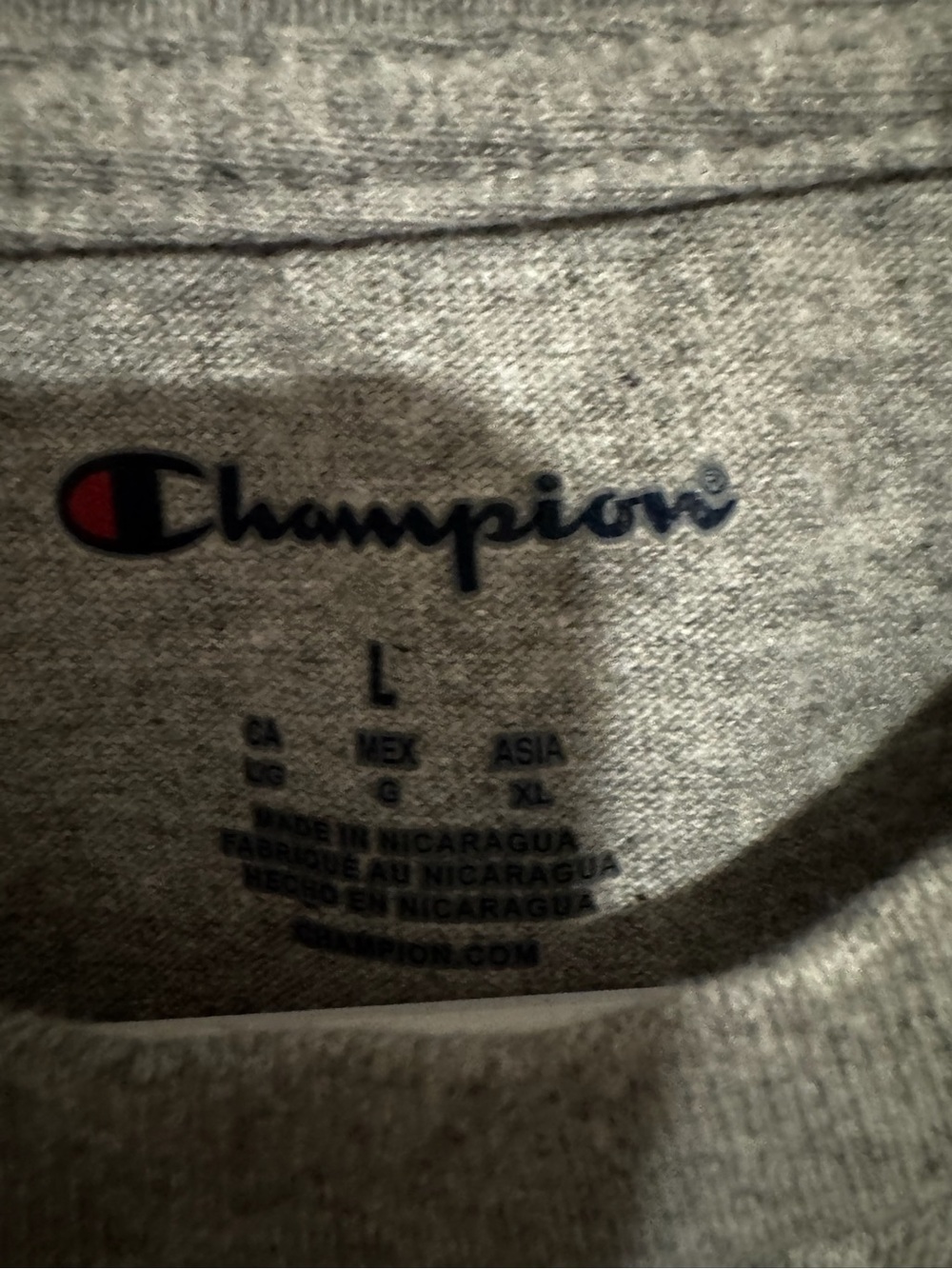 Champion Gray Crewneck Michigan State Tshirt - Picture 3 of 4